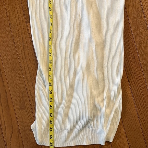 Anthropologie Rue and Willow Cream Ribbed Maxi Cardigan - Picture 14 of 16